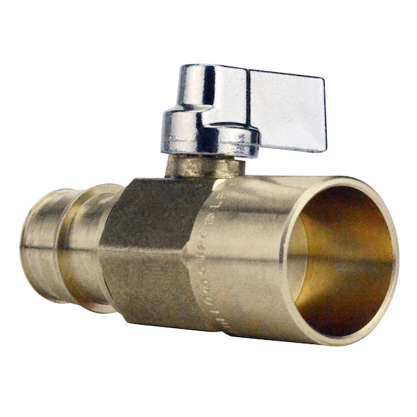 Apollo 3/4 in. Brass PEX-A Barb x 3/4 in. Solder Ball Valve EPXV34S - main